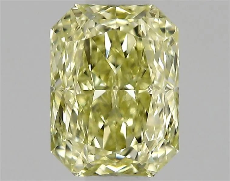 0.25ct Radiantní přírodní diamant (barva světle žlutá, Čistota VS2, Brus EX, necertifikovaný)
