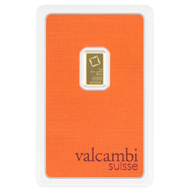 1 g Investment Gold Bar – Valcambi