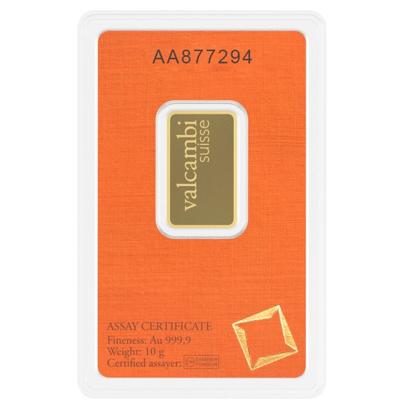 10 g Investment Gold Bar – Valcambi