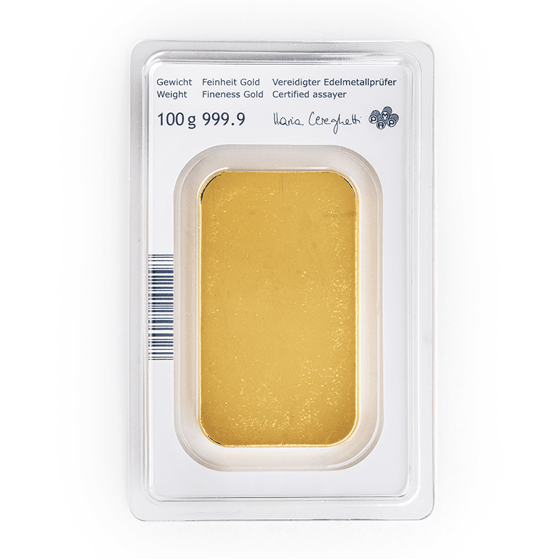 100 g Investment Gold Bar – Münze Österreich