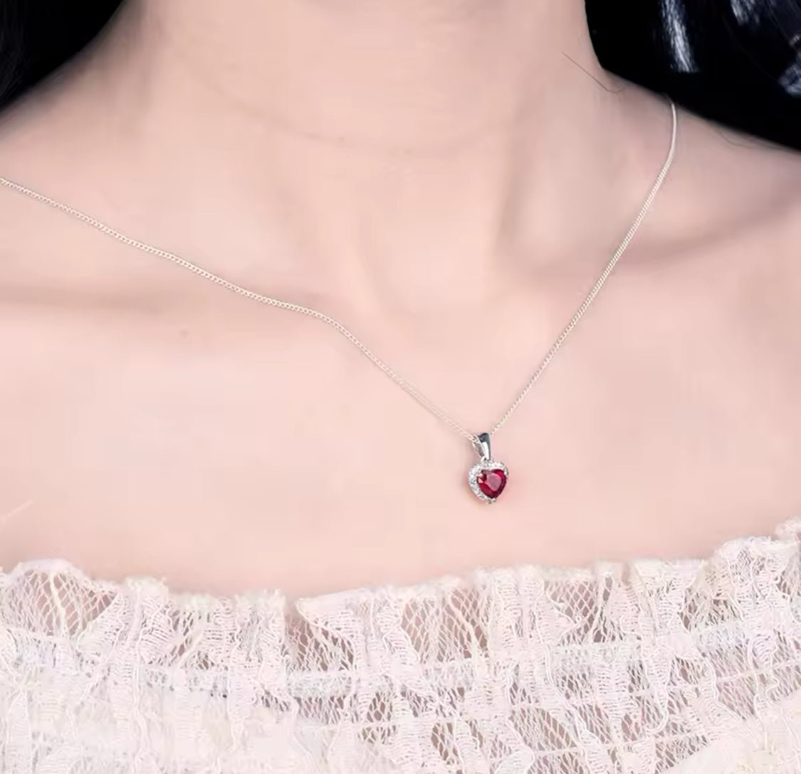 14Kt White Gold Diamond 1.60 ct Pink Ruby Pendant