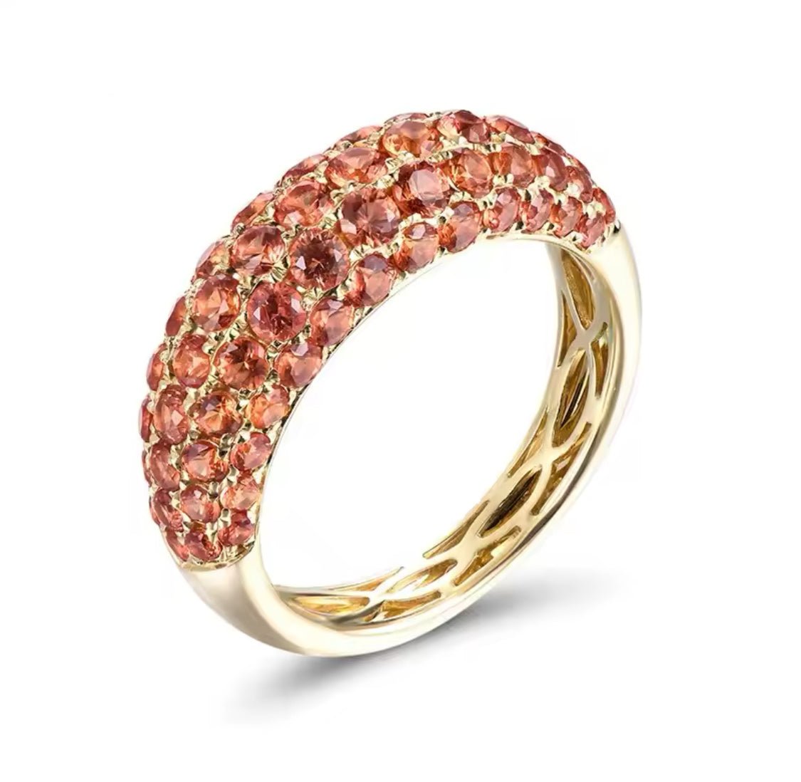 14Kt Yellow Gold 3.66 Sapphire Ring