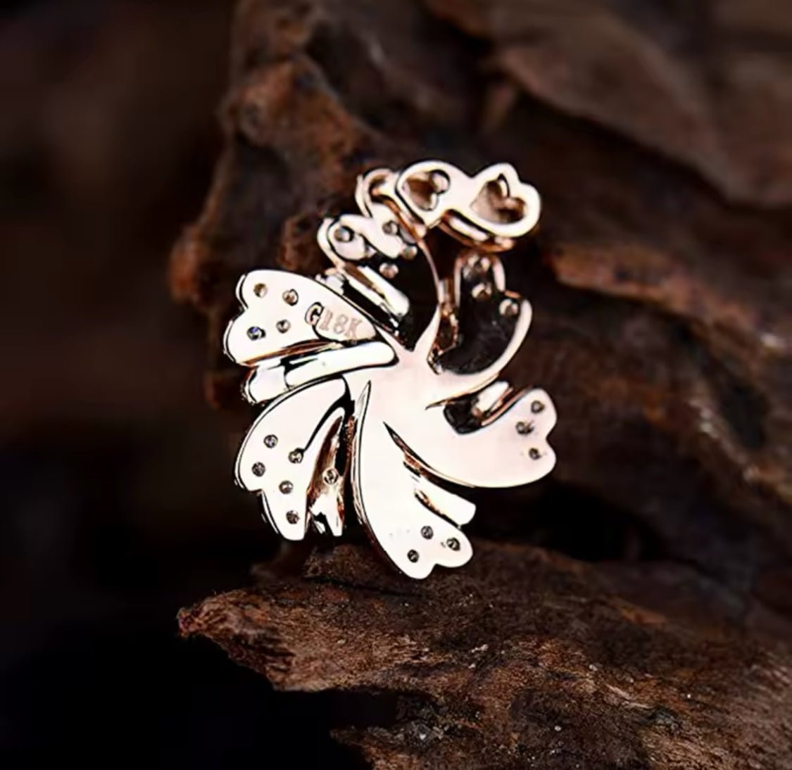 18Kt Rose Gold 0.60 ct Ruby Pendants