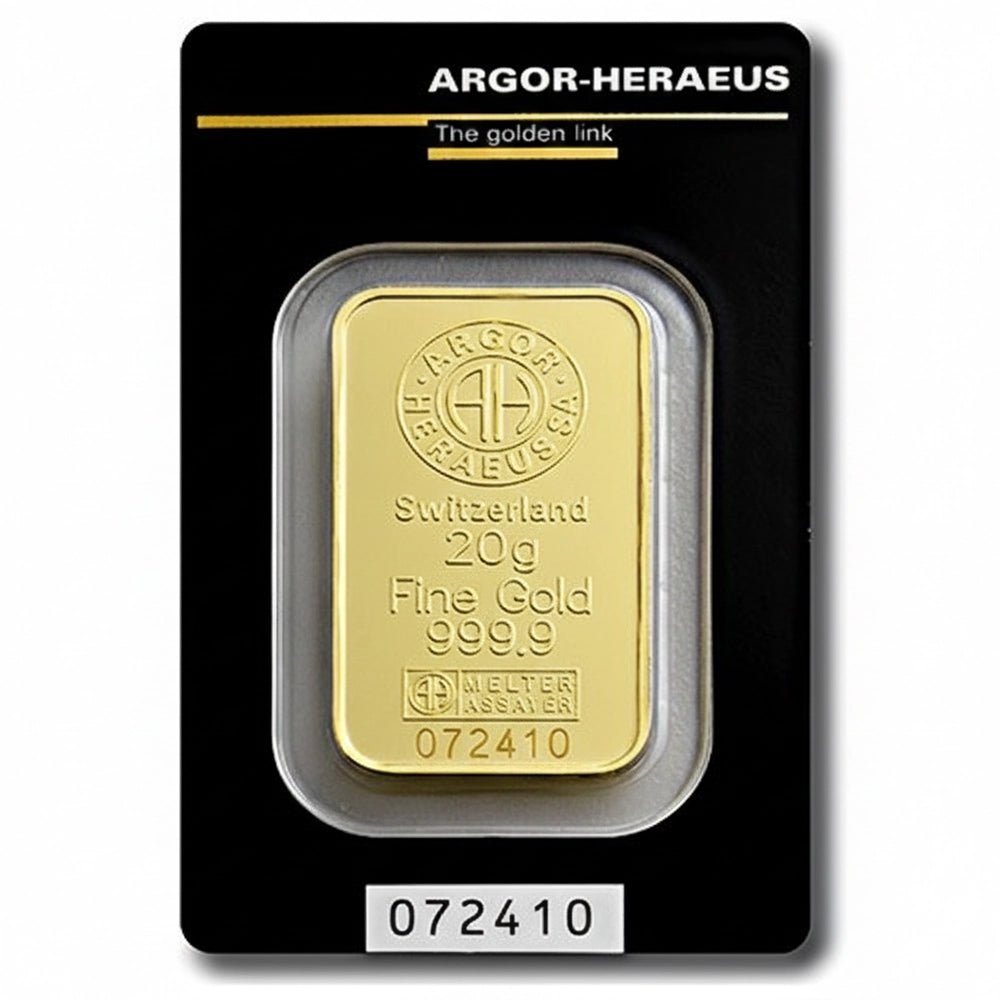 20 g Investment Gold Bar – Argor Heraeus