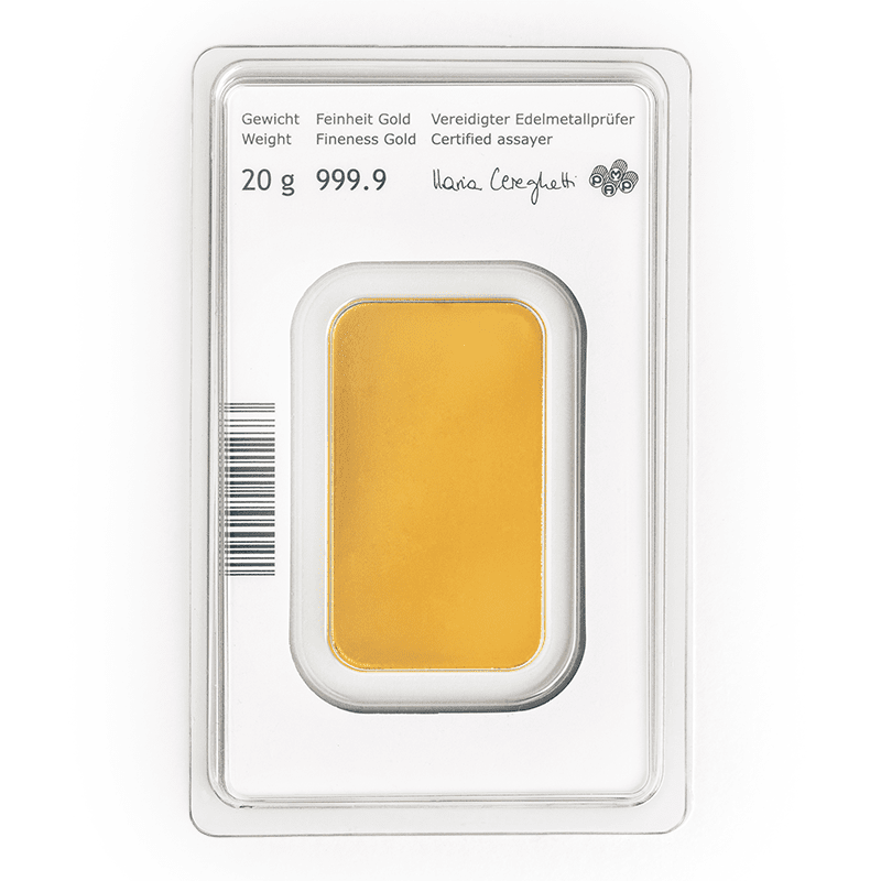 20 g Investment Gold Bar – Münze Österreich