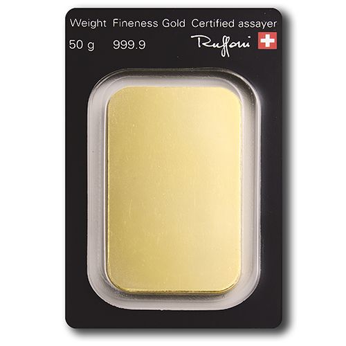 50 g Investment Gold Bar – Argor Heraeus