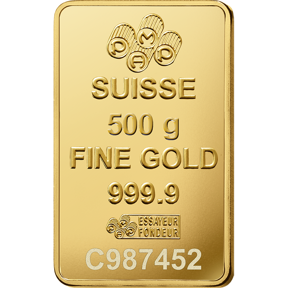 500 g Gold Bar – PAMP Suisse (Lady Fortuna)