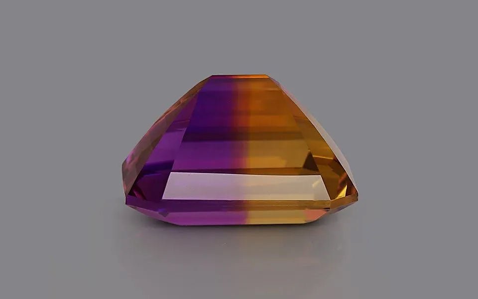 Ametrine 37.54 ct – Violet/Yellow, Octagonal Cut, AGR Certified