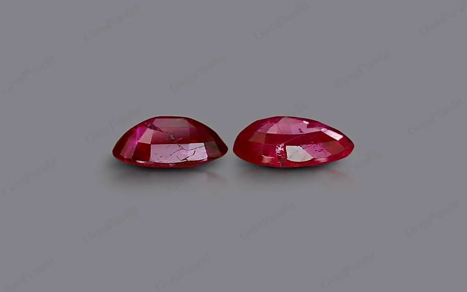 Burma Ruby Matched Pair - 4.37 ct