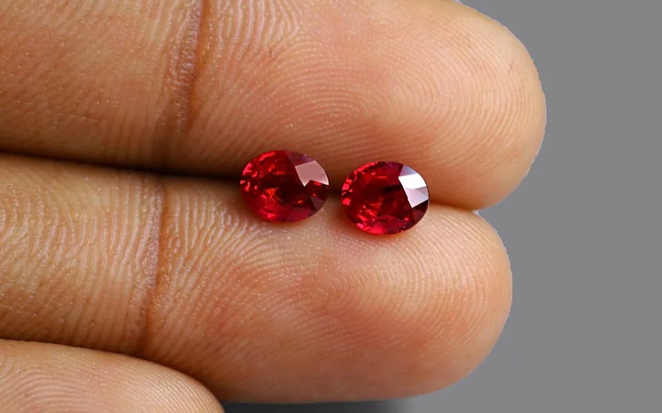 Burma Ruby Pair - 1.66 ct
