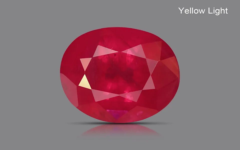 Burmese Ruby 0.92 ct – Oval Cut, Purplish Red, Heated, IGI Certified