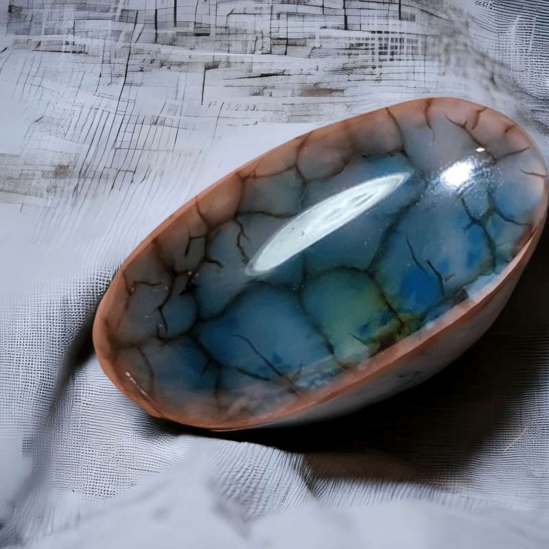 Cabochon Dragon Skin Chalcedony Agate - 32.60 ct
