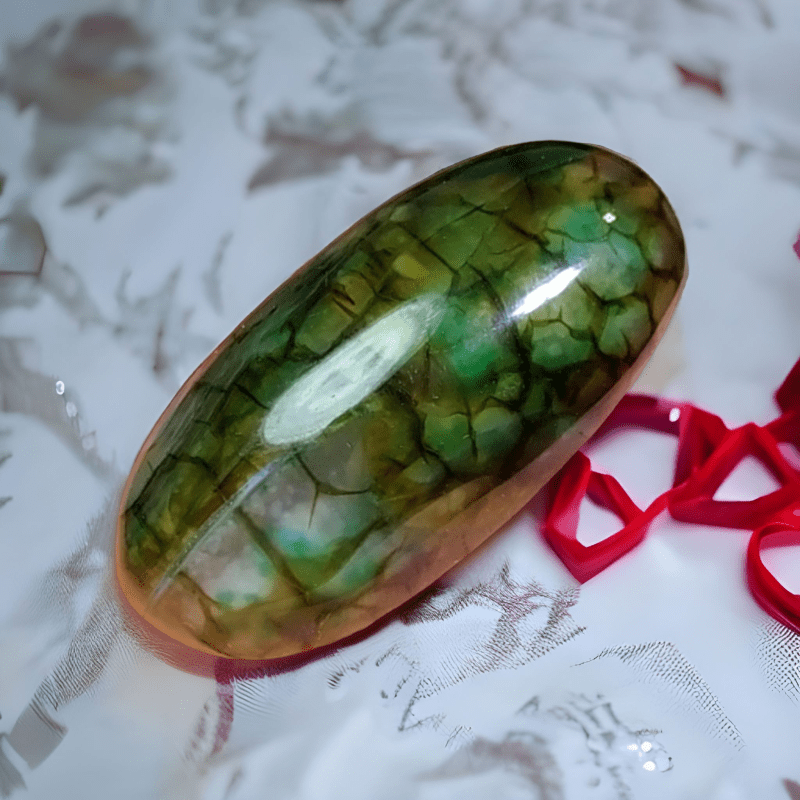 Cabochon Dragon Skin Chalcedony Agate - 33.40 ct