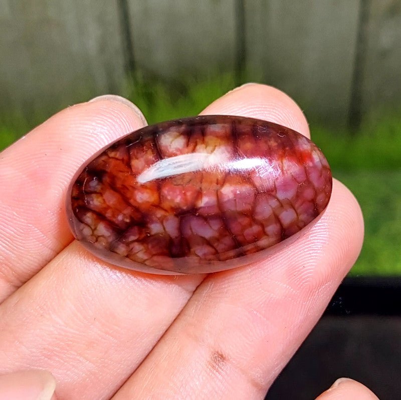 Cabochon Dragon Skin Chalcedony Agate - 44.10 ct