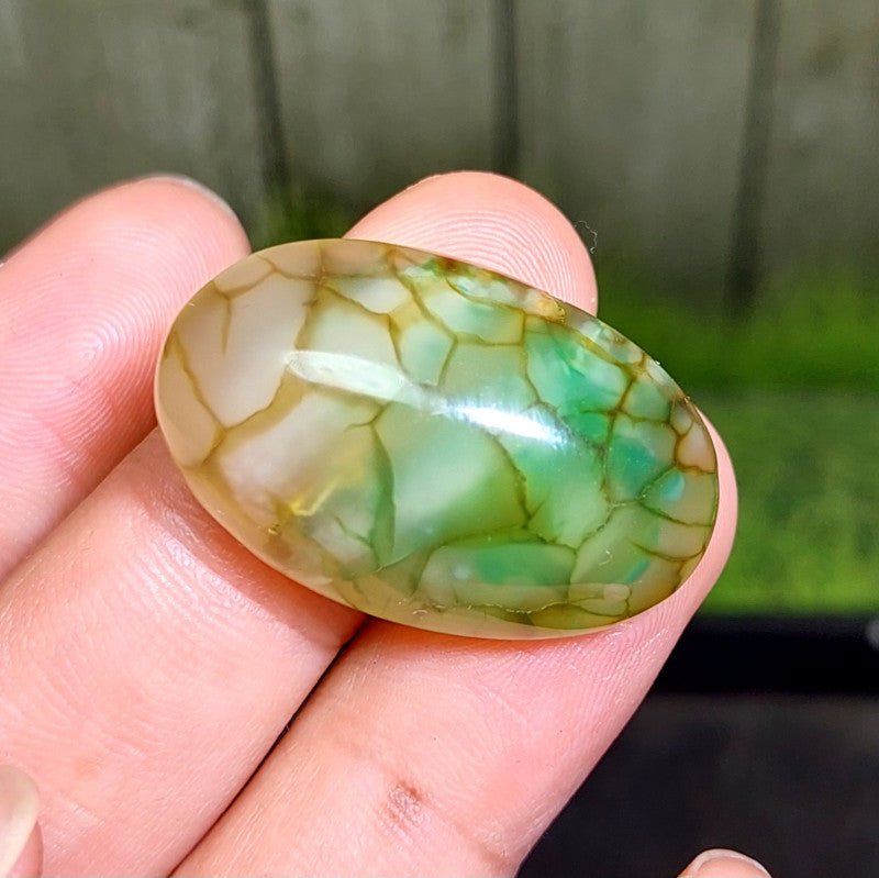 Cabochon Dragon Skin Chalcedony Agate - 50.00 ct