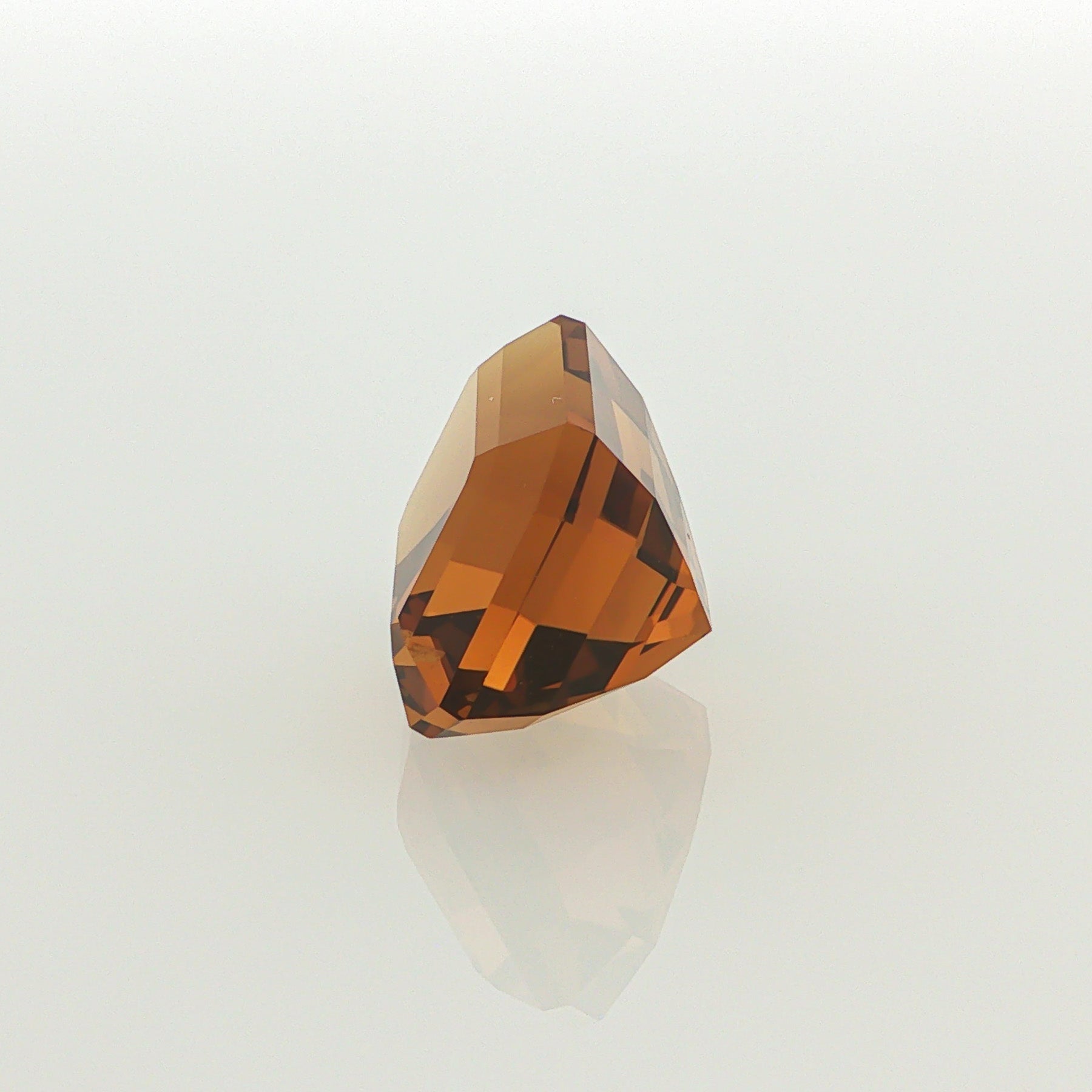 Natural heated citrine, honey yellow, emerald cut, 11.5 ct, loose gemstone, view 2.