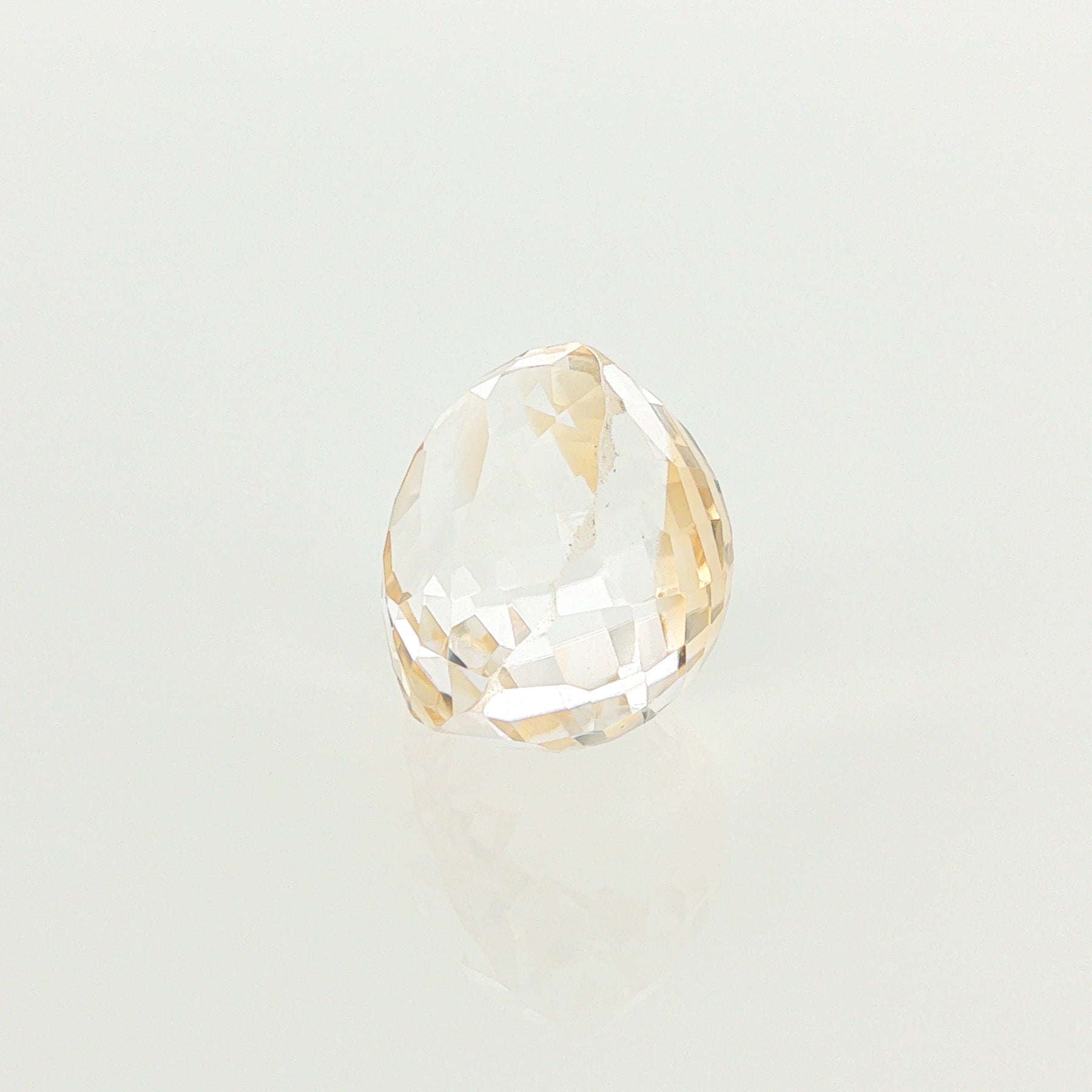 Natural heated citrine, yellow, oval cut, 17.99 ct, loose gemstone, view 2.