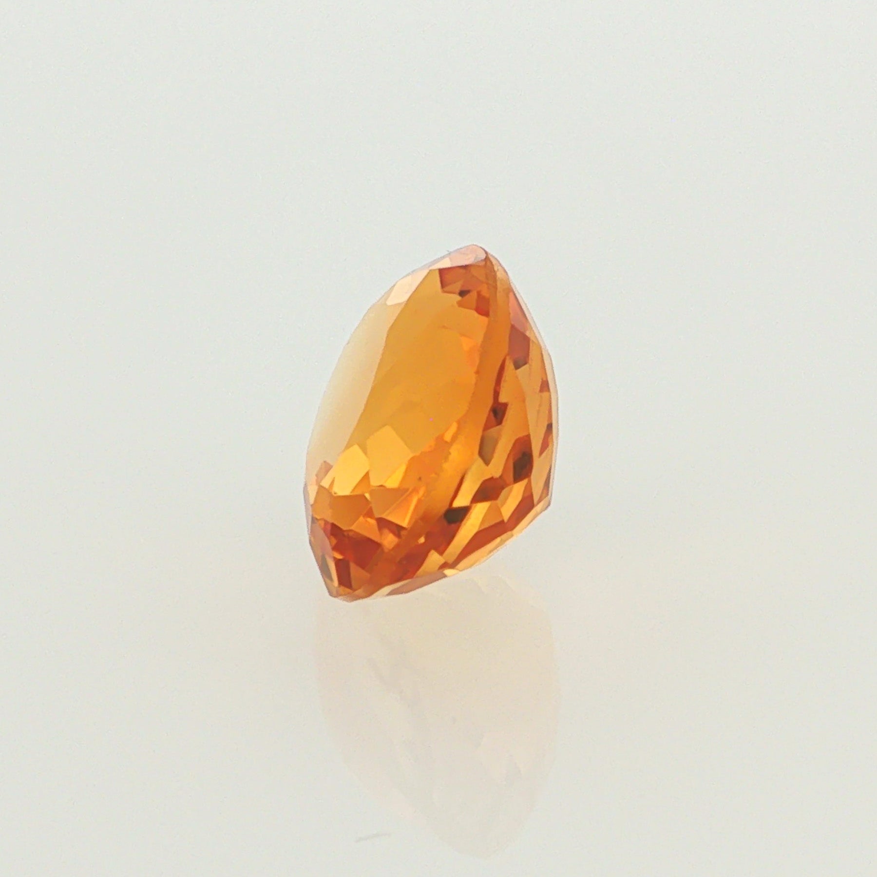 Natural heated citrine, yellow, oval cut, 5.81 ct, loose gemstone, view 2.