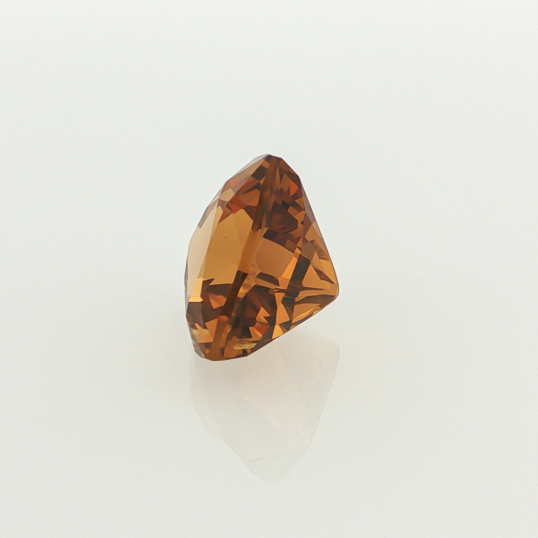 Natural heated citrine, yellow, trillion cut, 8.21 ct, loose gemstone, view 2.
