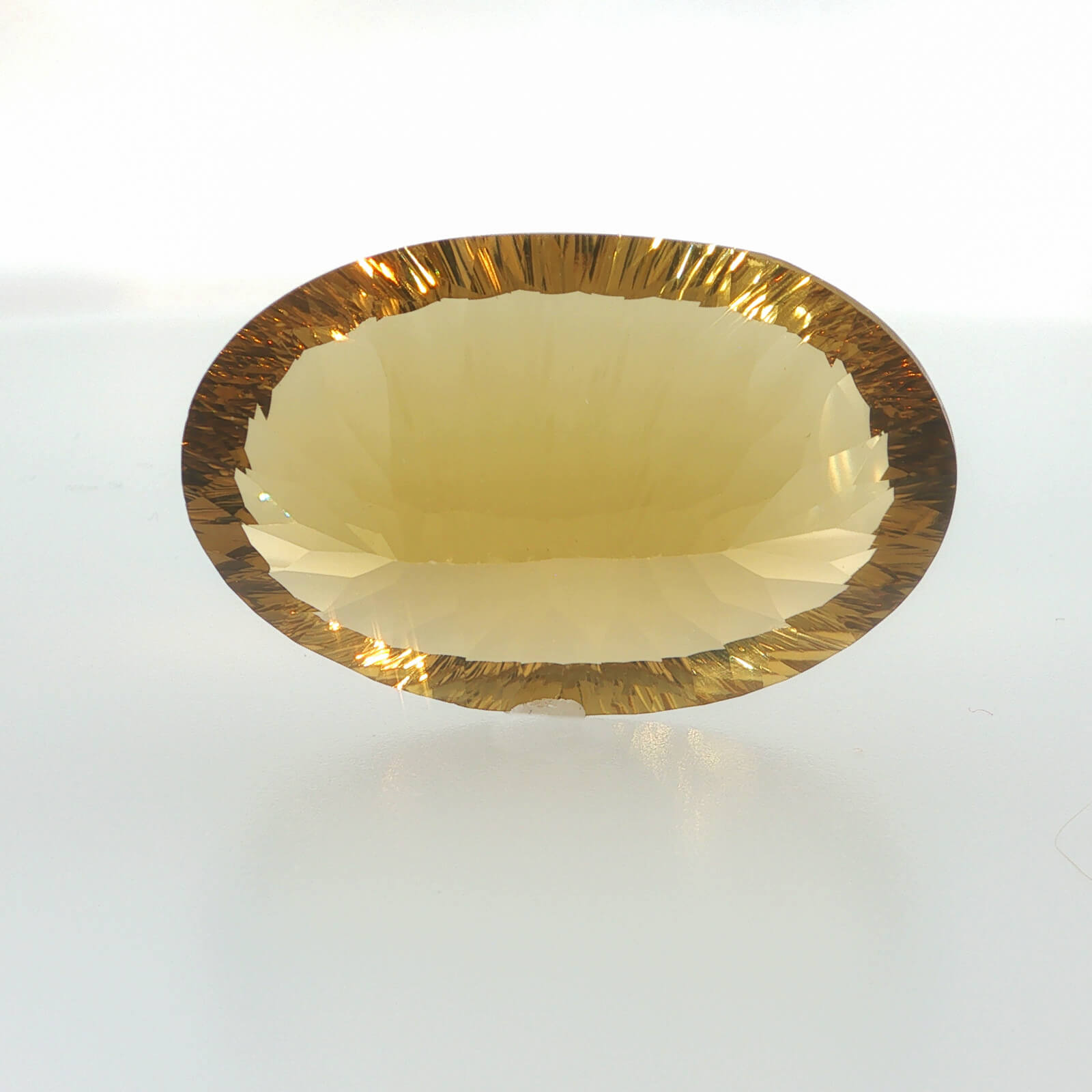 Natural citrine, oval cut, 88.94 ct, loose gemstone, view 3.