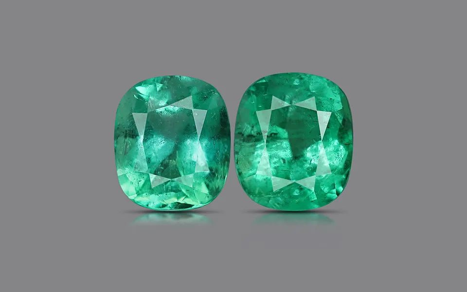 Colombia Emerald Pair - 6.32 ct