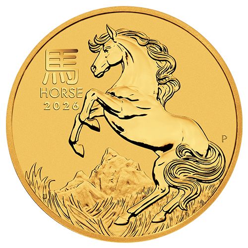 1 oz Gold Coin Horse 2026 – Lunar Series III