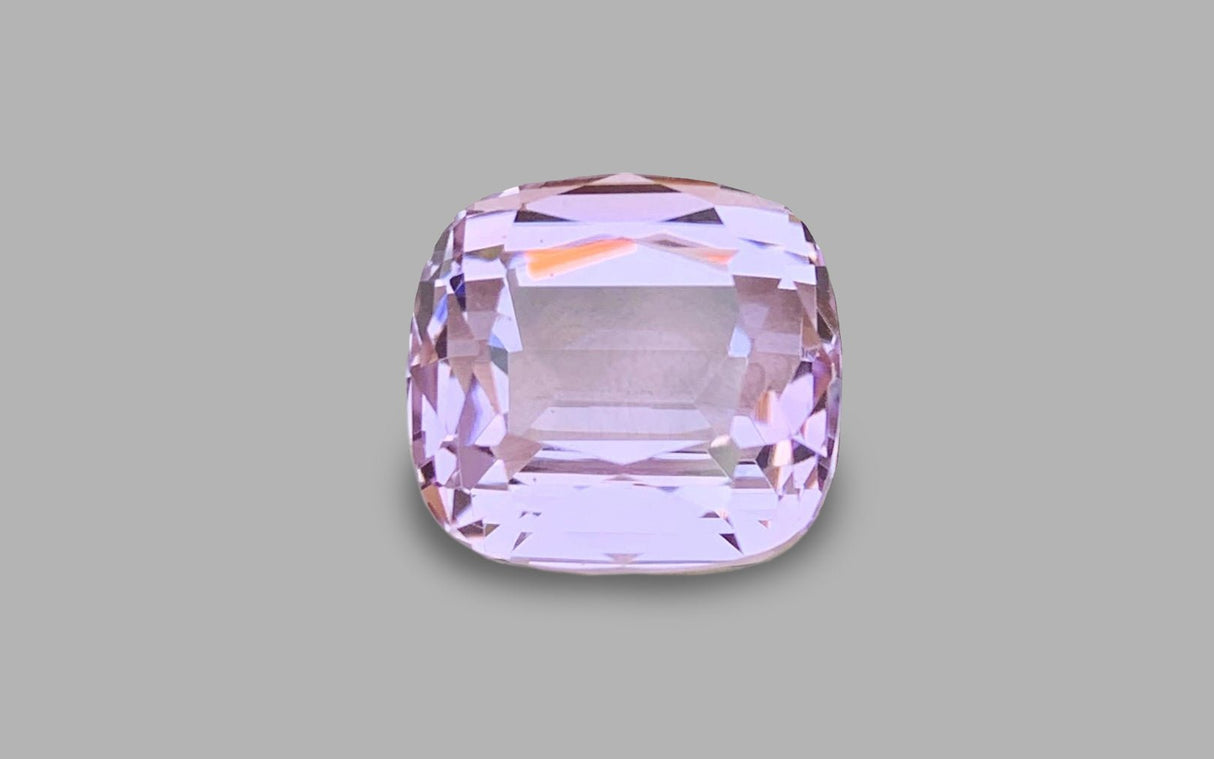 Kunzite 10.70 ct – Light Pink, Cushion Cut, Heated, Afghanistan