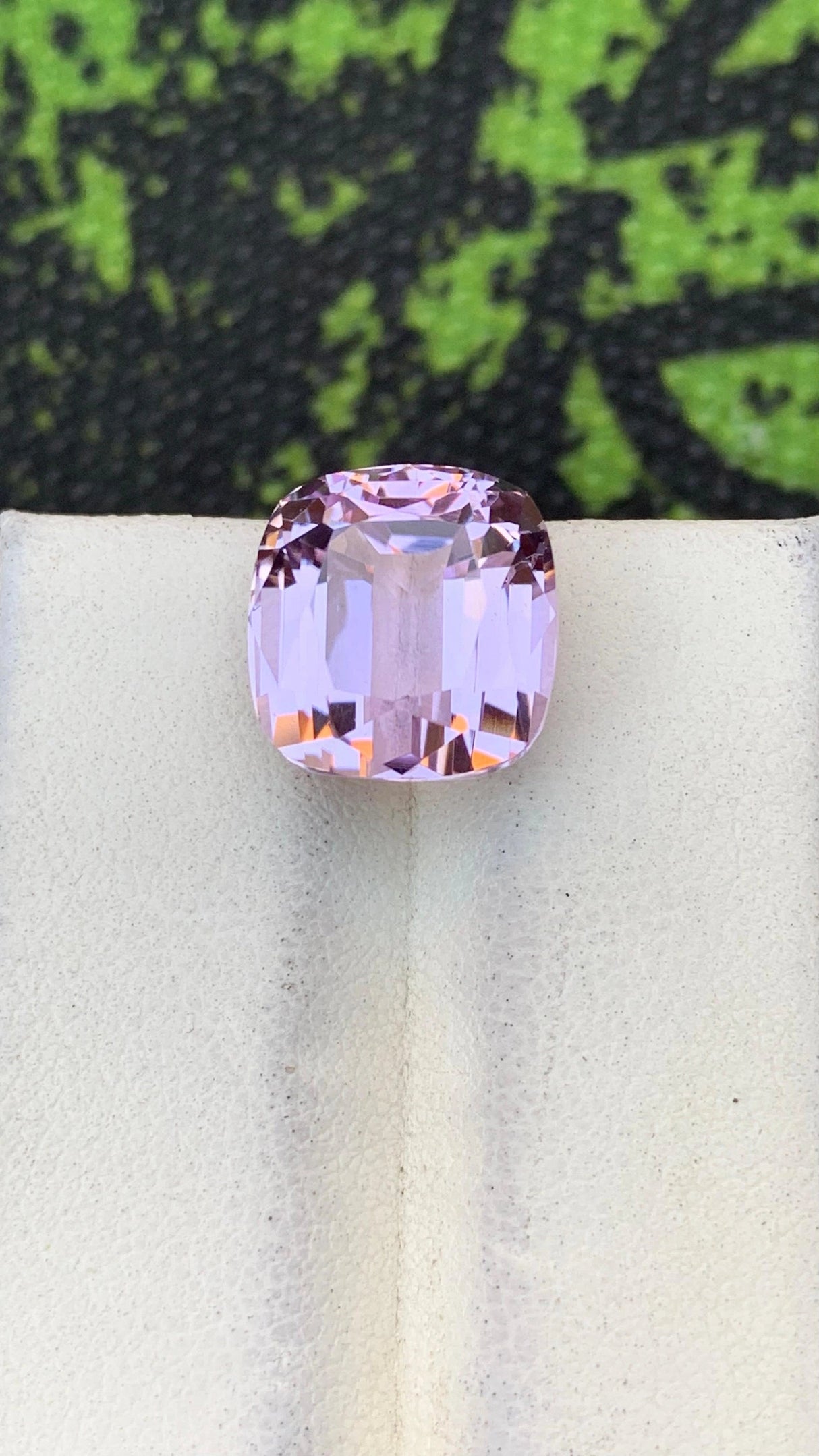 Kunzite 10.70 ct – Light Pink, Cushion Cut, Heated, Afghanistan