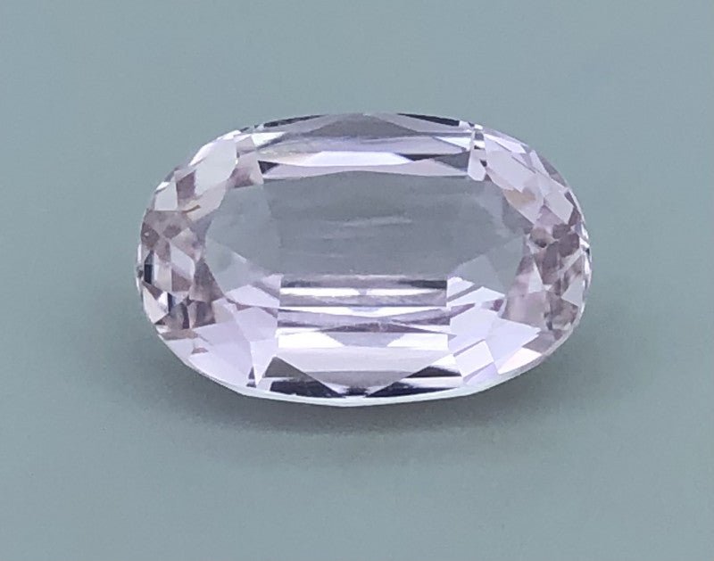 Kunzite 13.74 ct – Light Pink, Oval Cut, HGTL Certified