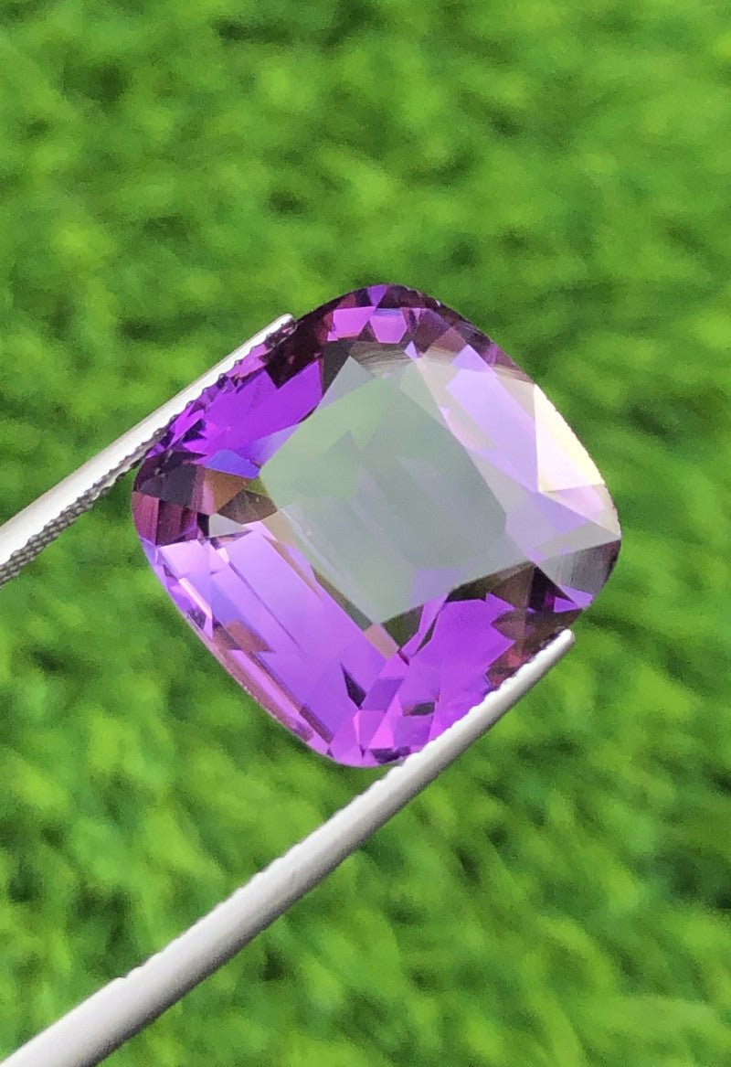 Natural Amethyst 17.80 ct – Purple, Cushion Cut, Untreated