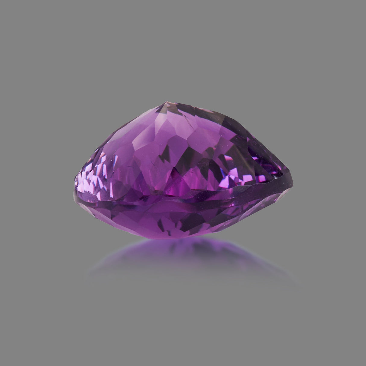 Natural Amethyst 19.71 ct – Purple, Pear Cut, Untreated