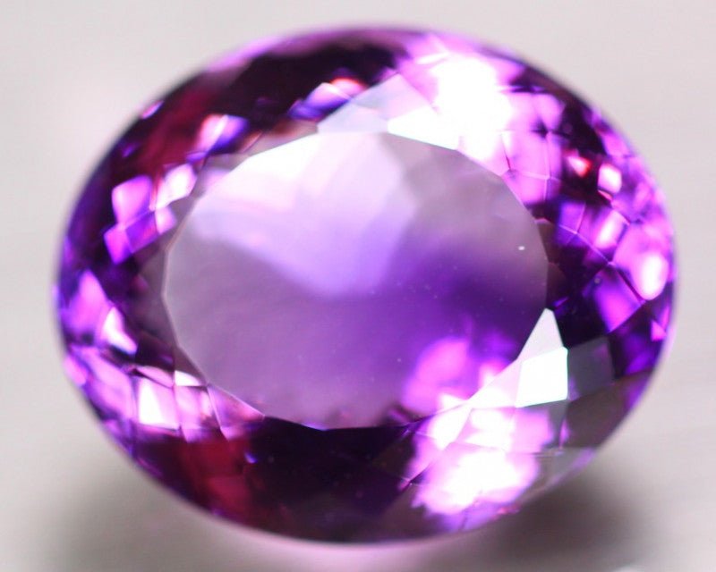 Natural Amethyst 22.04 ct – Purple, Oval Cut, Untreated, Uruguay
