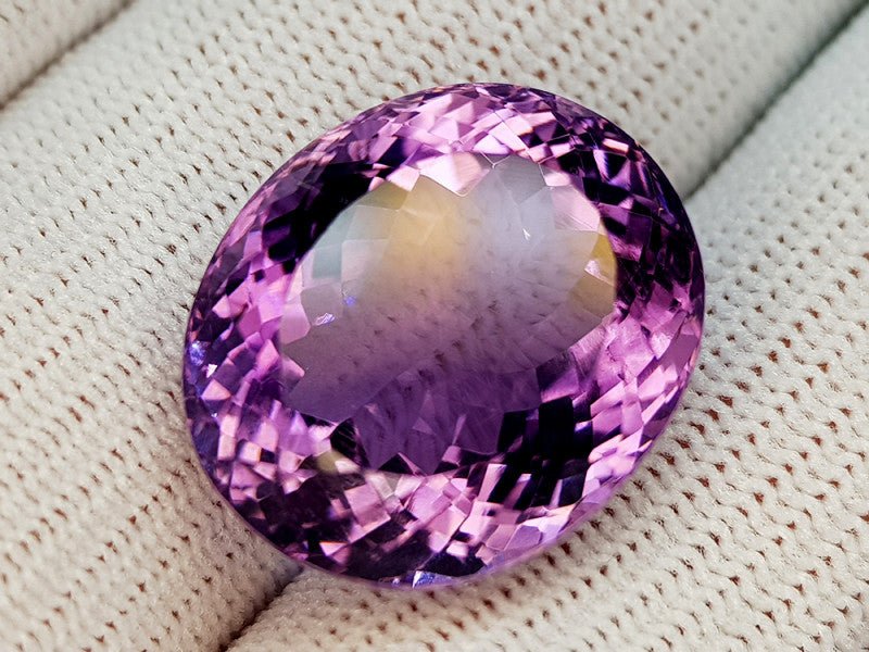Natural Amethyst 29.00 ct – Purple, Oval Cut, Untreated