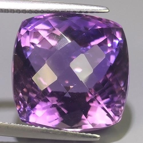 Natural Amethyst 30.00 ct – Purple, Cushion Cut, Untreated, Bolivia