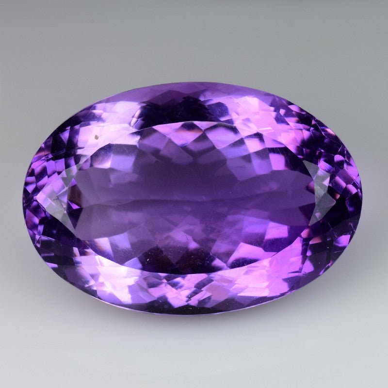 Natural Amethyst 30.61 ct – Purple, Fancy Oval Cut, Heated, Africa