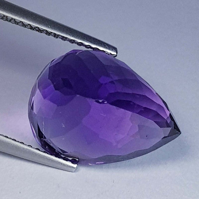 Natural Amethyst 9.46 ct – Purple, Pear Cut, Untreated, Bolivia
