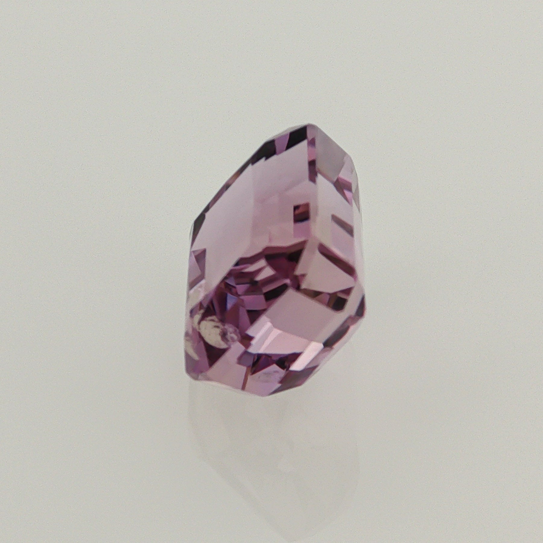 Natural ametrine, light purple / light yellow, emerald cut, 10.36 ct, loose gemstone, view 2.