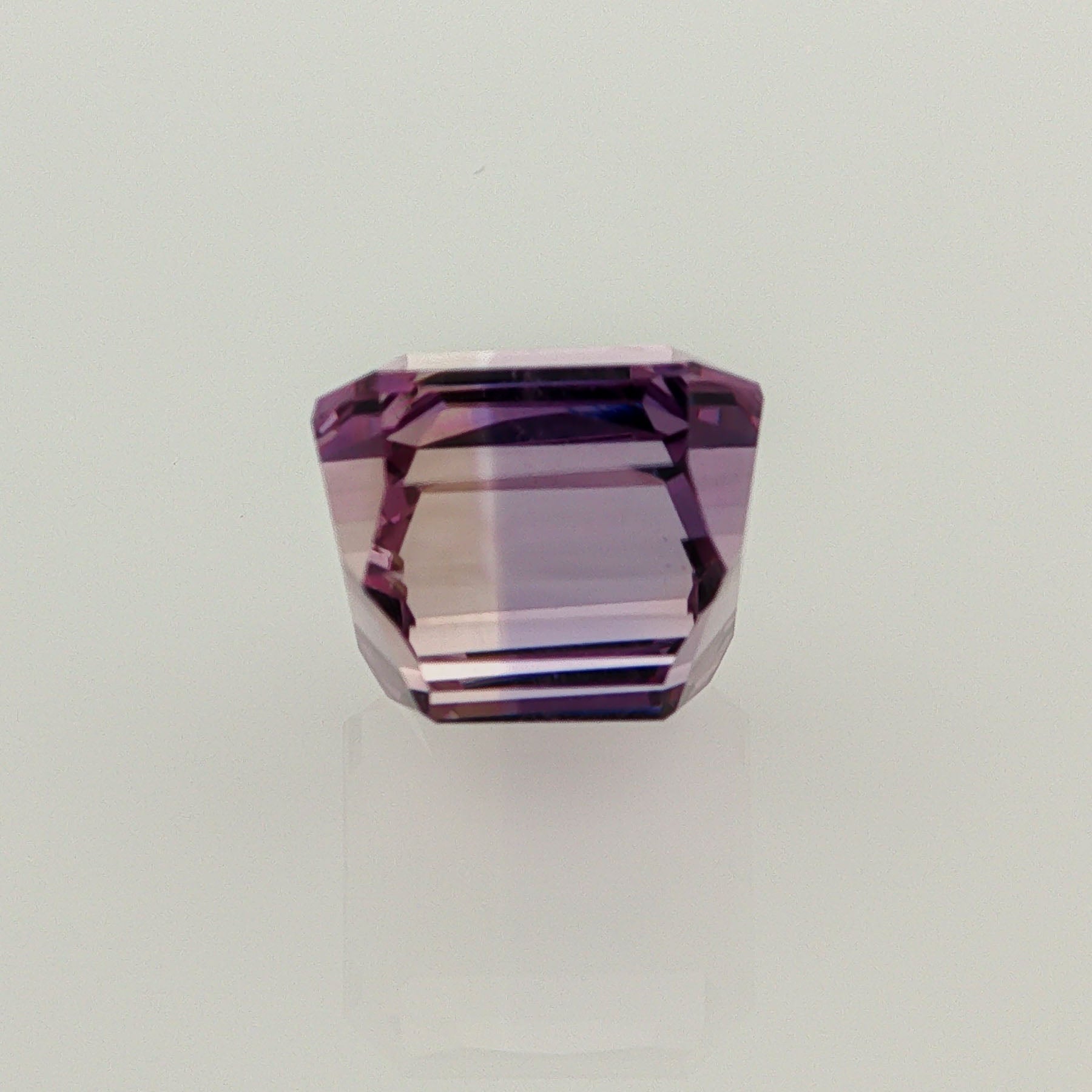 Natural ametrine, bicolor - vivid purple / light yellow, octagon cut, 10.72 ct, loose gemstone, view 3.