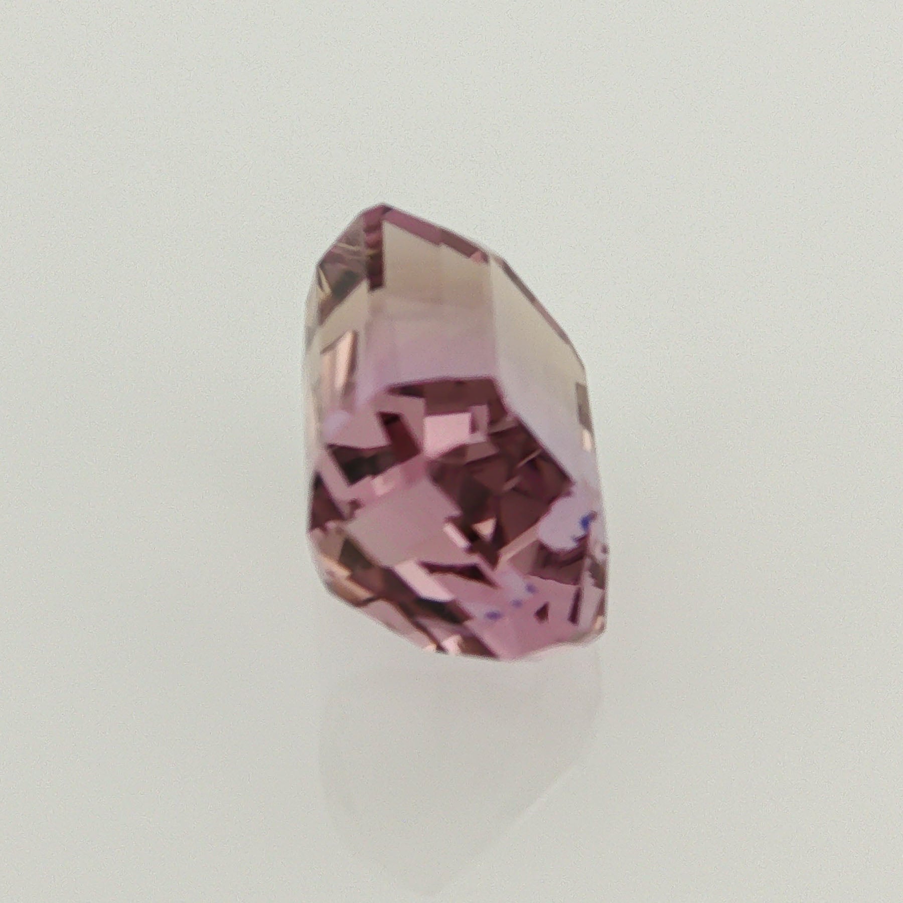 Natural ametrine, light purple / light yellow, emerald cut, 10.82 ct, loose gemstone, view 4.