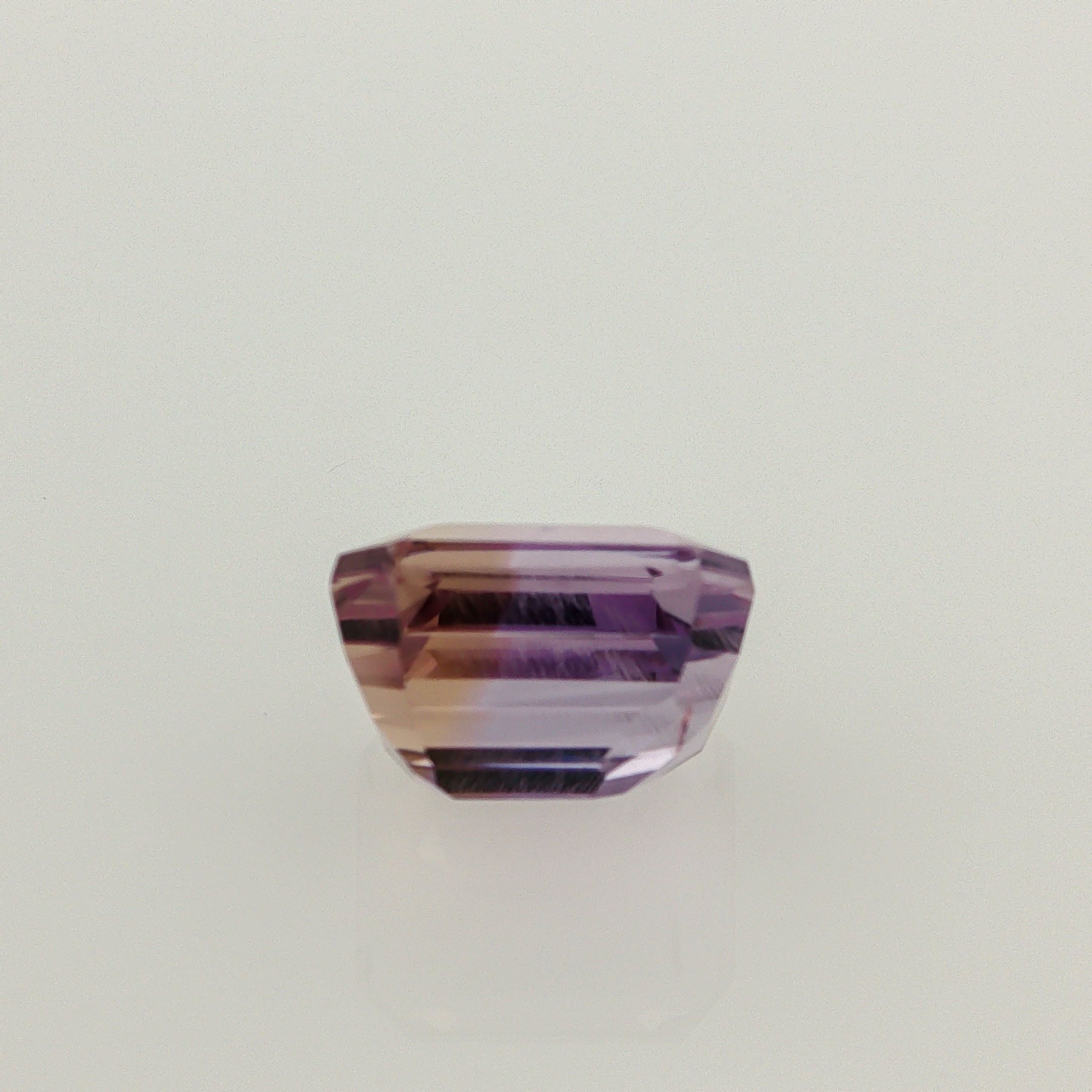 Natural ametrine, bicolor - purple / yellow, octagon cut, 10.88 ct, loose gemstone, view 3.