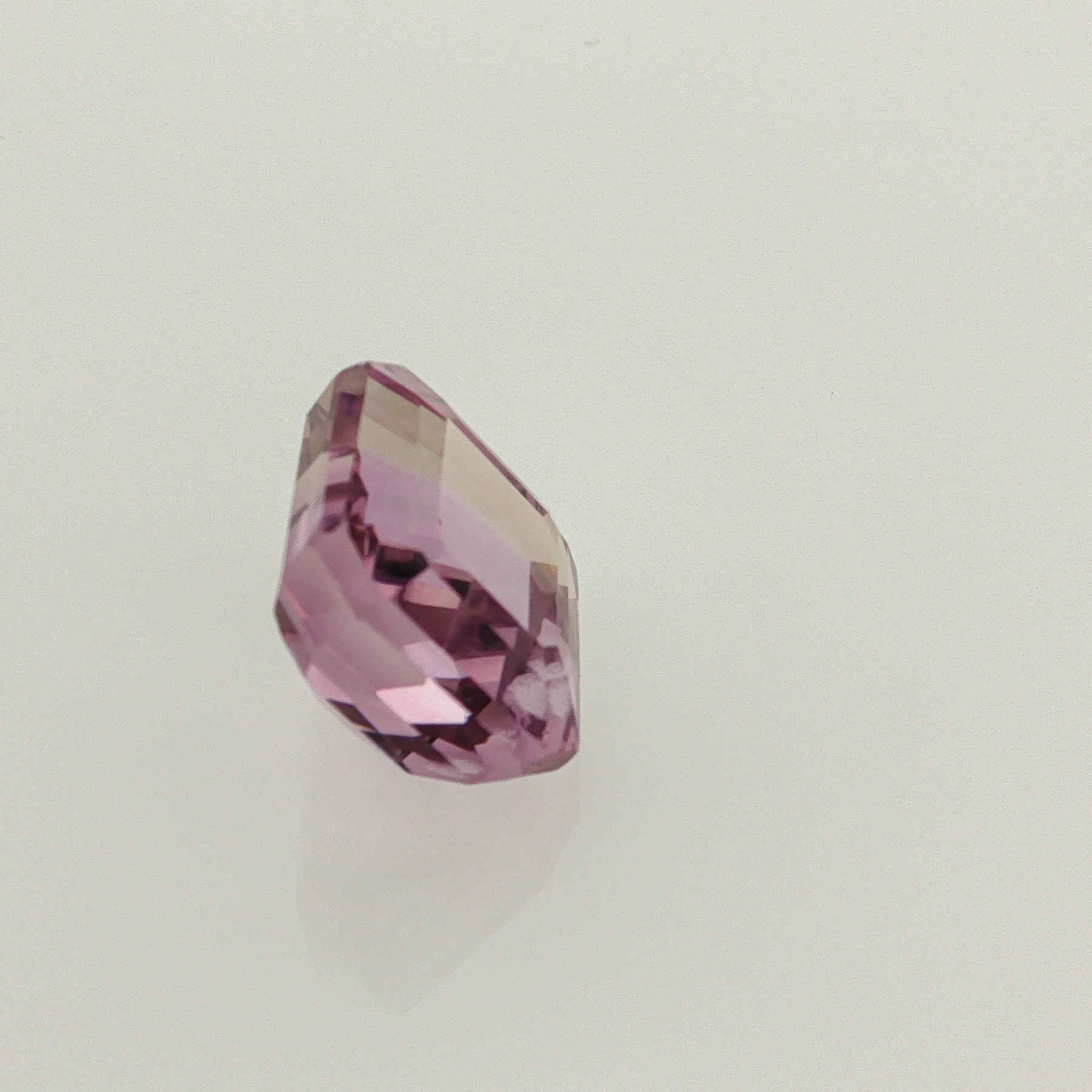 Natural ametrine, bicolor - purple / yellow, octagon cut, 10.88 ct, loose gemstone, view 4.