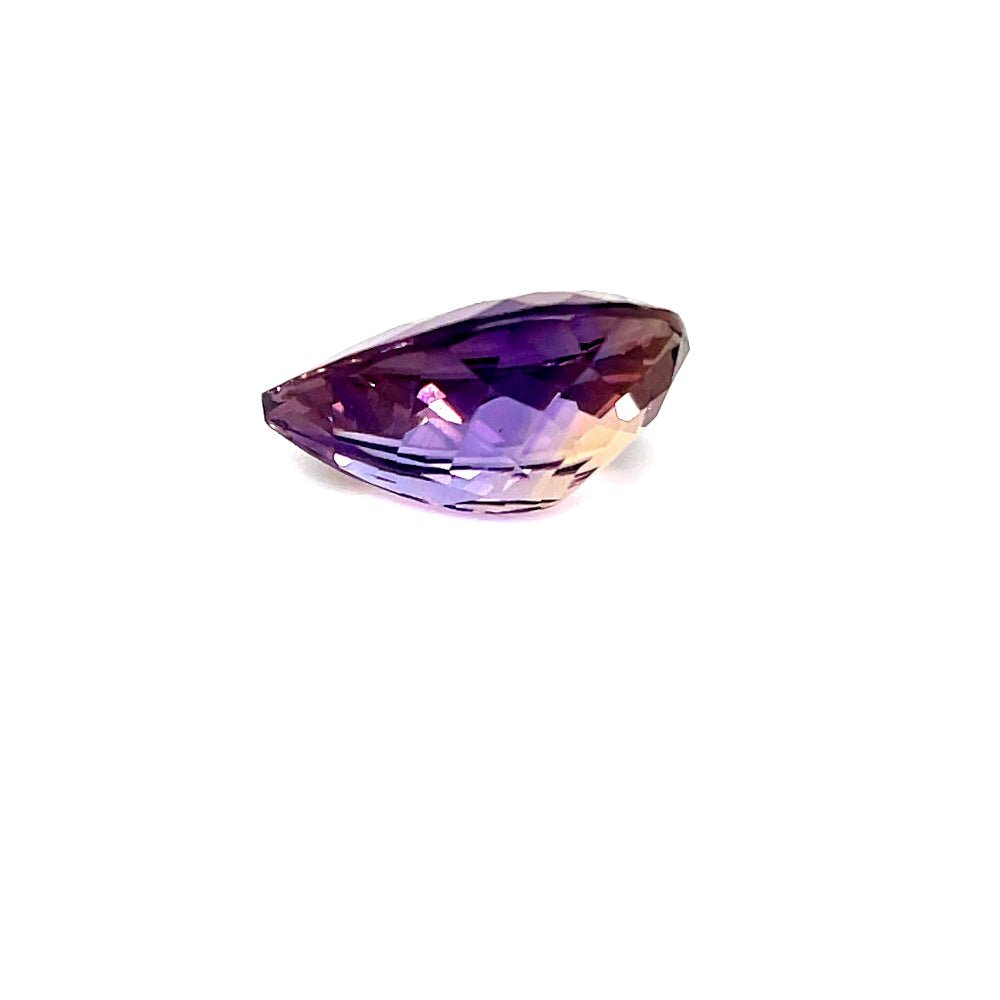 Natural Ametrine 10.46 ct – Light Violetish Purple, Pear Cut, Untreated, Bolivia