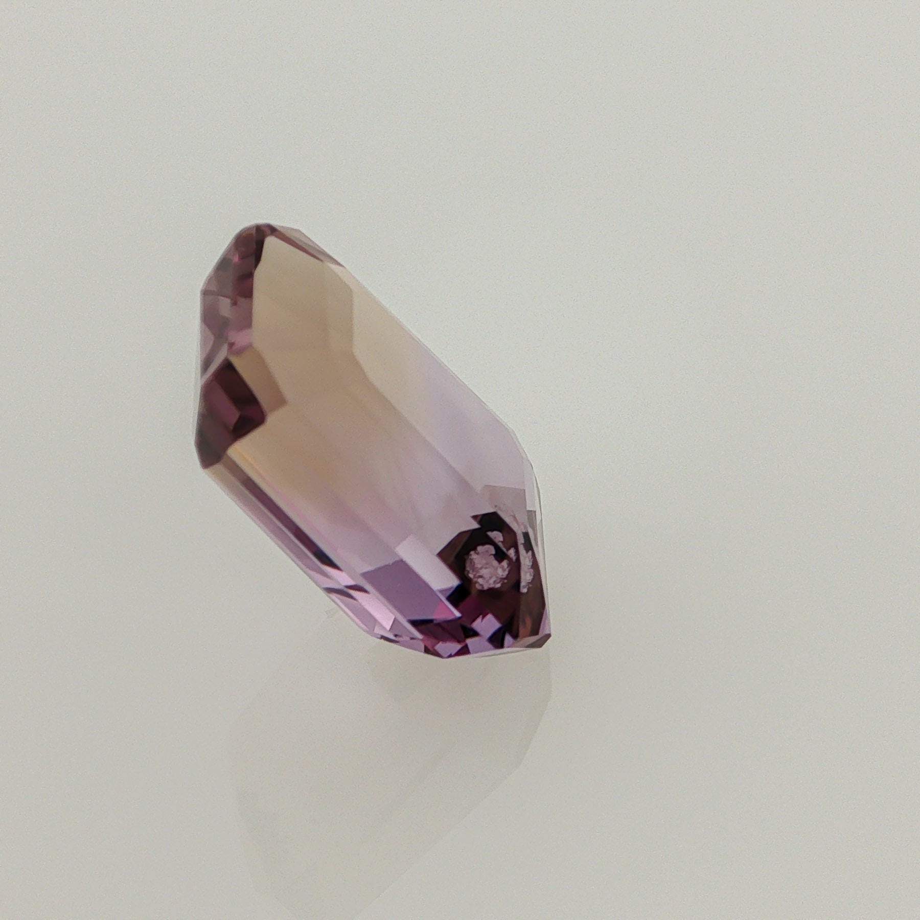 Natural ametrine, light purple / light yellow, octagon cut, 11.79 ct, loose gemstone, view 4.