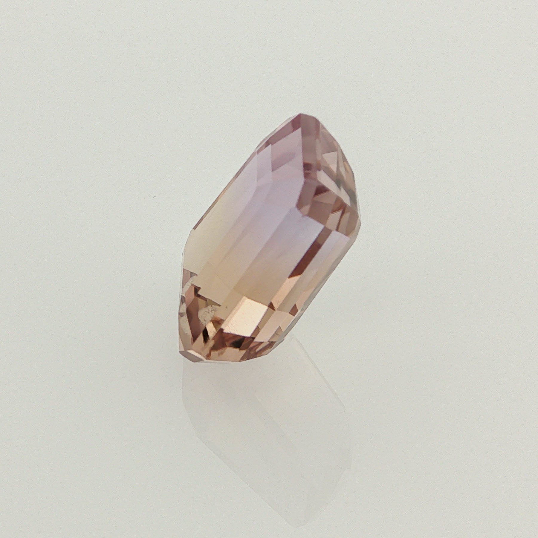 Natural ametrine, bicolor - purple / yellow, fancy cut, 11.87 ct, loose gemstone, view 2.