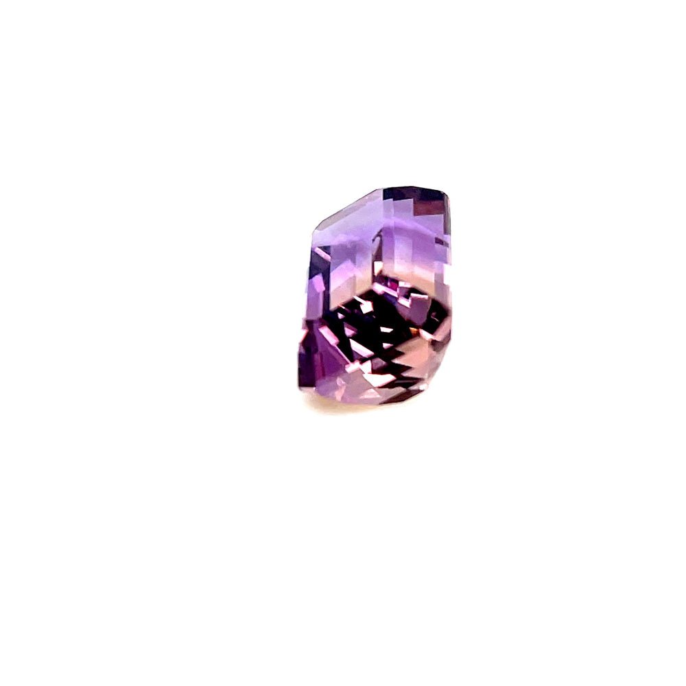 Natural Ametrine 11.15 ct – Light Violetish Purple, Cut - Cornered Rectangular, Untreated, Bolivia