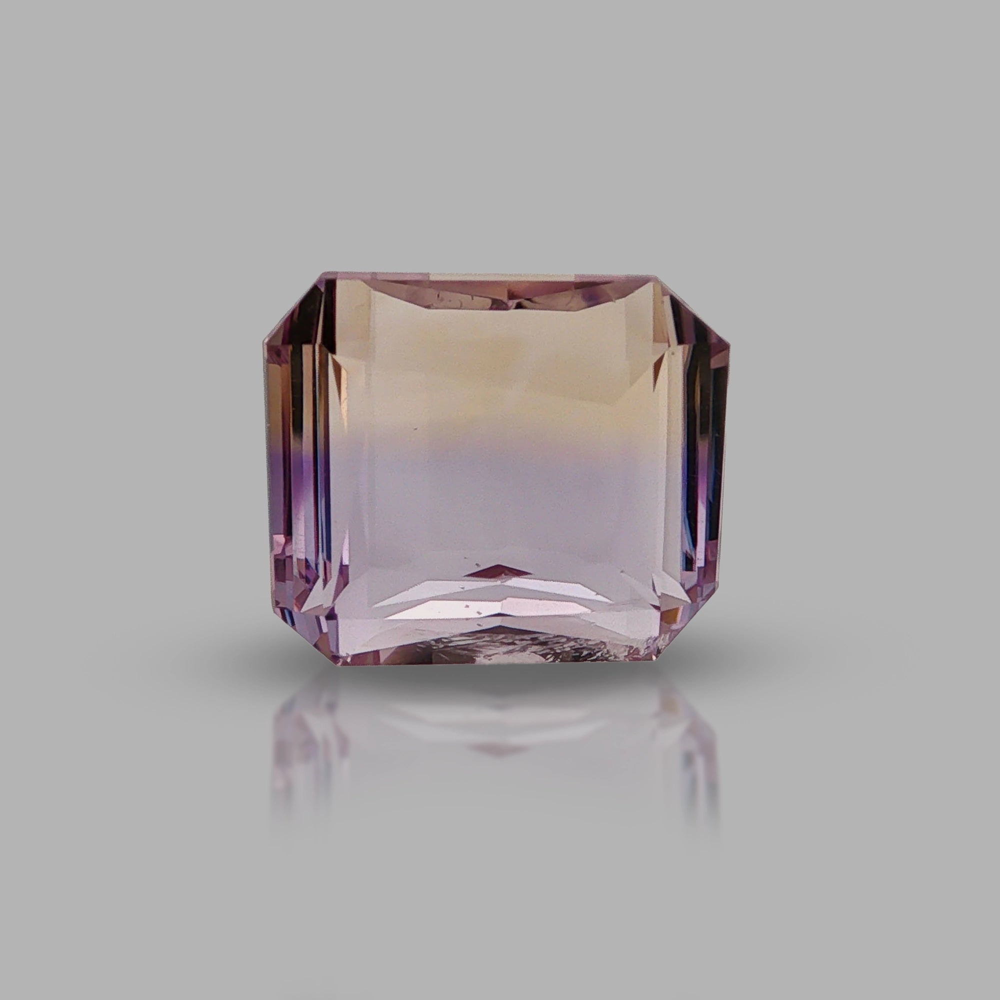 Natural ametrine, bicolor - purple / yellow, octagon cut, 12.32 ct, loose gemstone, view 5.