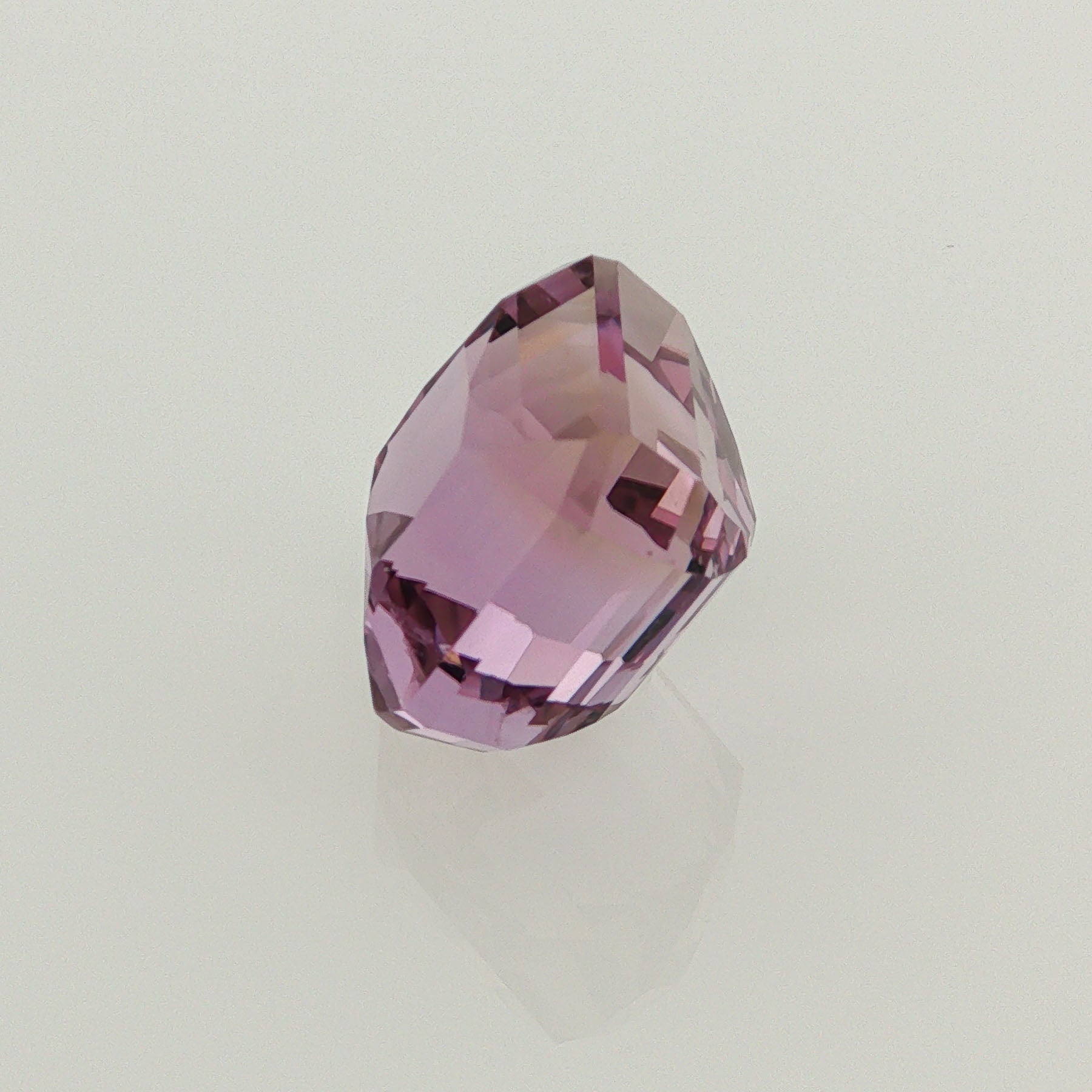 Natural ametrine, light purple / light yellow, octagon cut, 12.82 ct, loose gemstone, view 2.