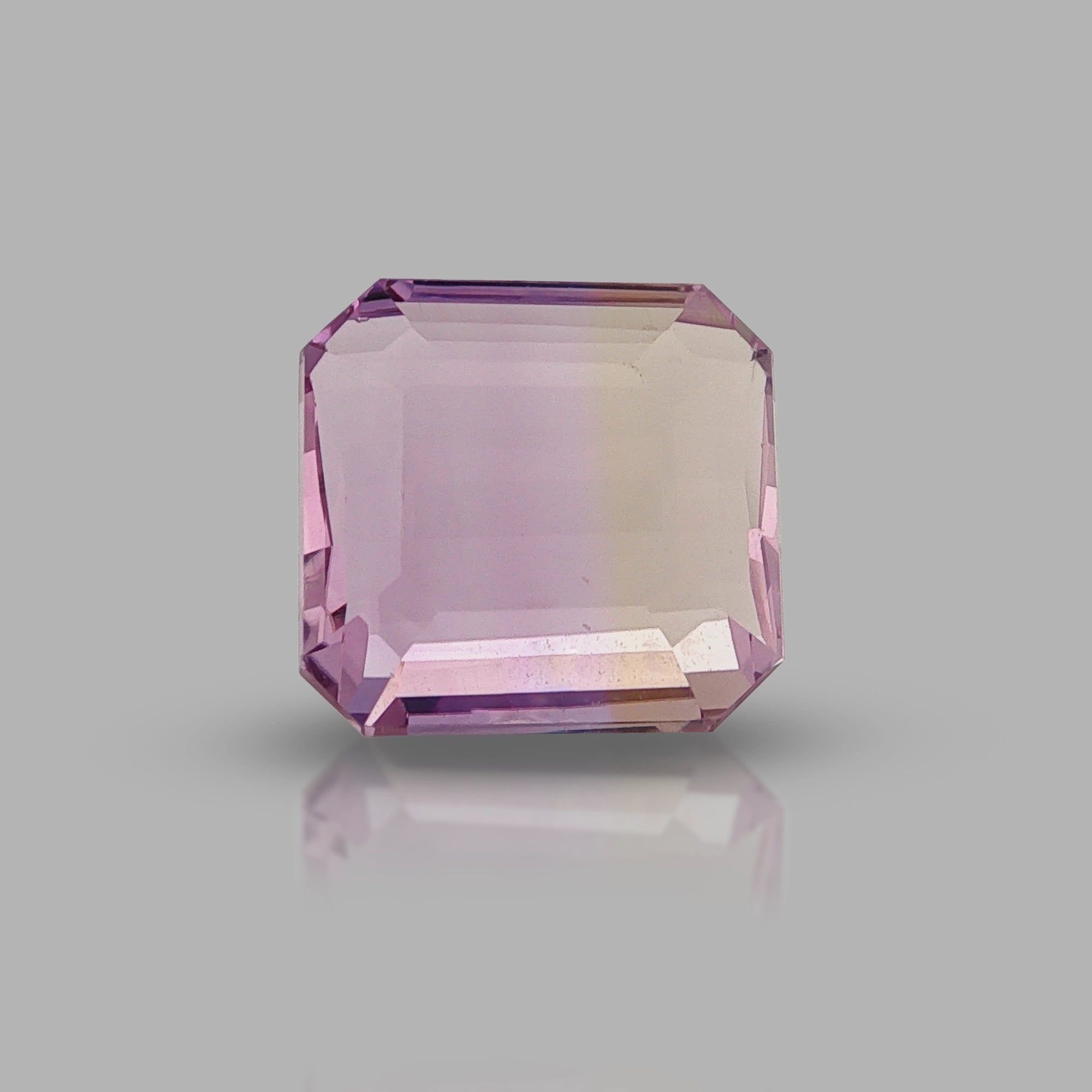 Natural ametrine, bicolor - purple / yellow, octagon cut, 13.22 ct, loose gemstone, view 5.