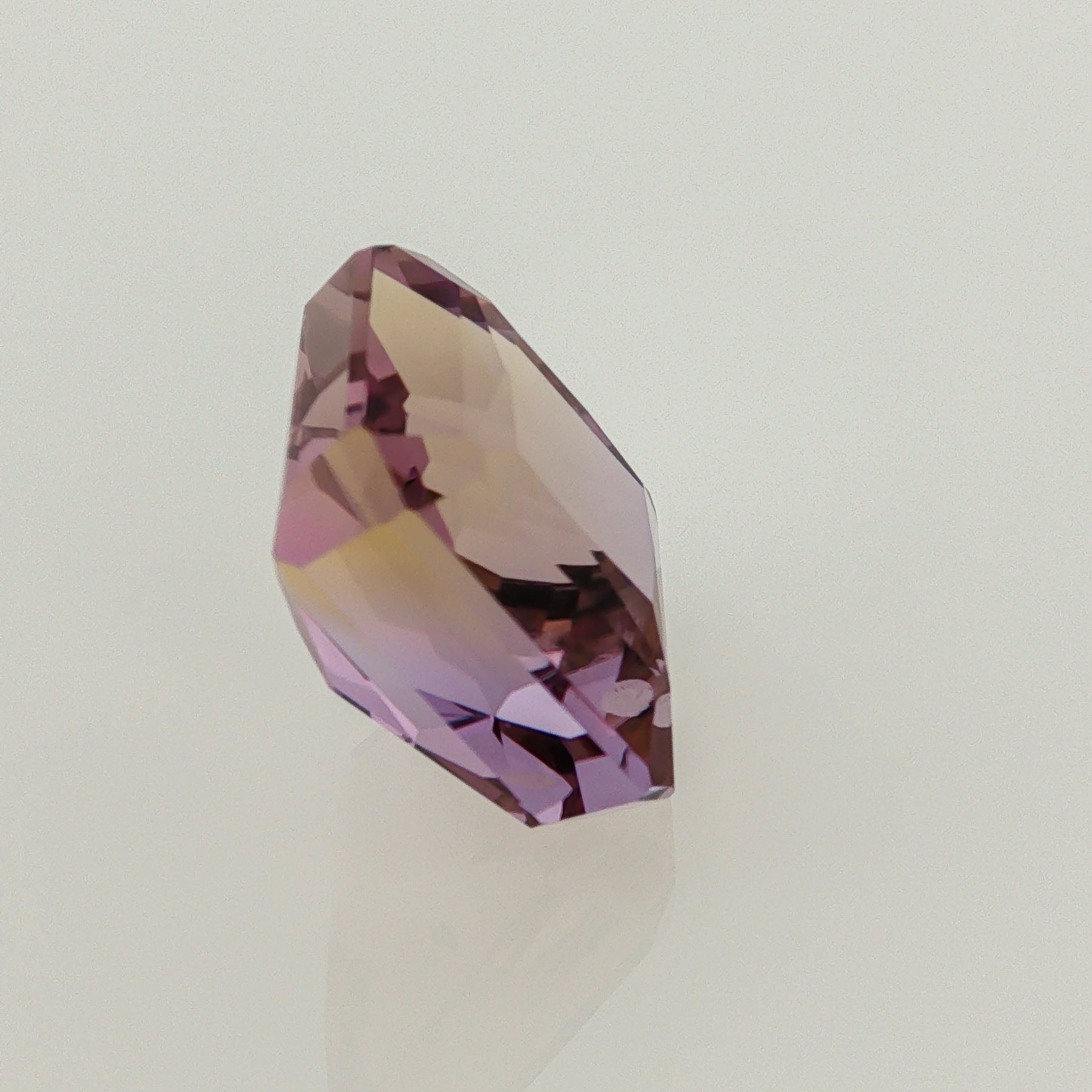 Natural ametrine, light purple / light yellow, octagon cut, 13.76 ct, loose gemstone, view 4.