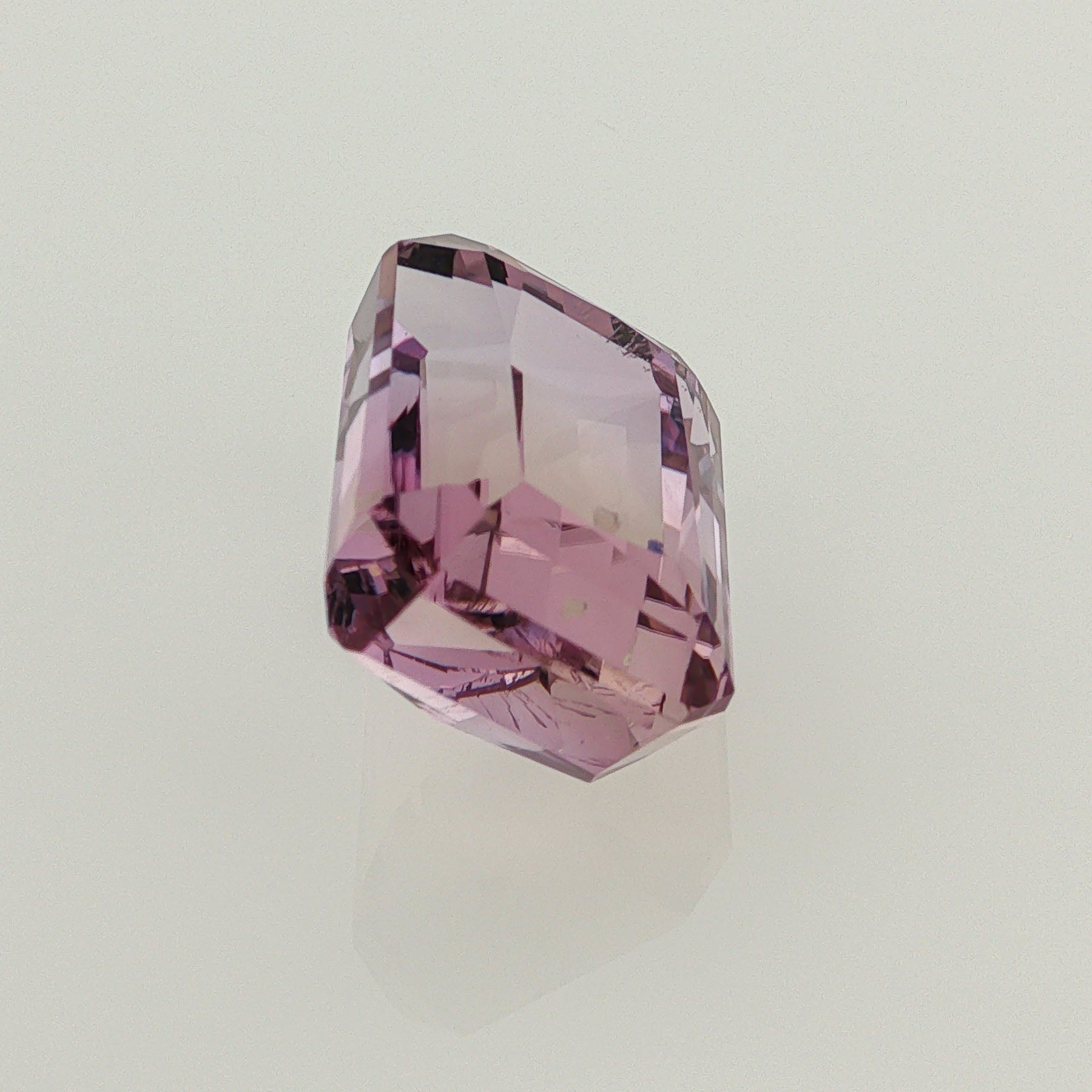 Natural ametrine, bicolor - purple / yellow, emerald cut, 13.79 ct, loose gemstone, view 4.